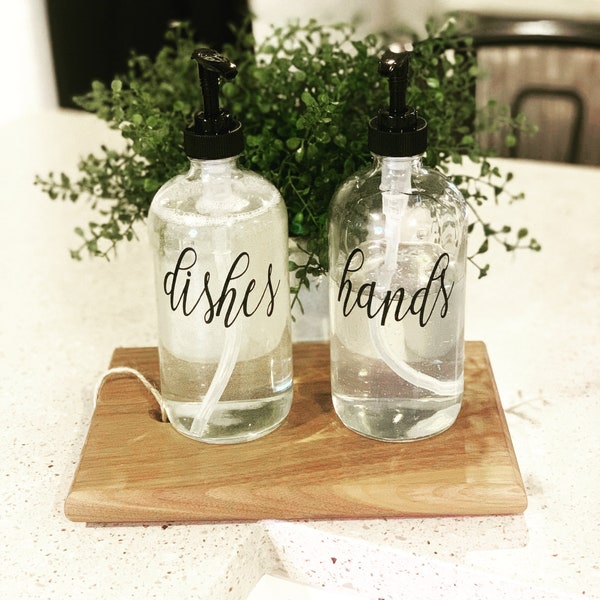 Clear Glass Bottle Etsy