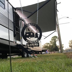 Camper/Campsite/Monogram/Happy Campers/Sign