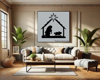 praying Santa art, religious wall decor, personalized home decor, Christian Baptism gifts, Christian  decor, religious home decor, metal art