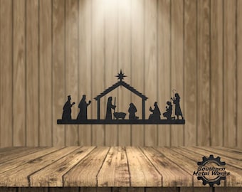 Nativity Scene-Home Decor-SVG/DXF/PNG-Digital File Only