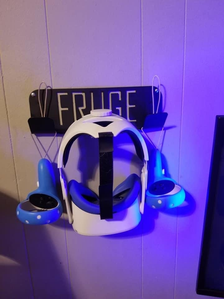 VR Headset Wall Mount Storage Rack Etsy