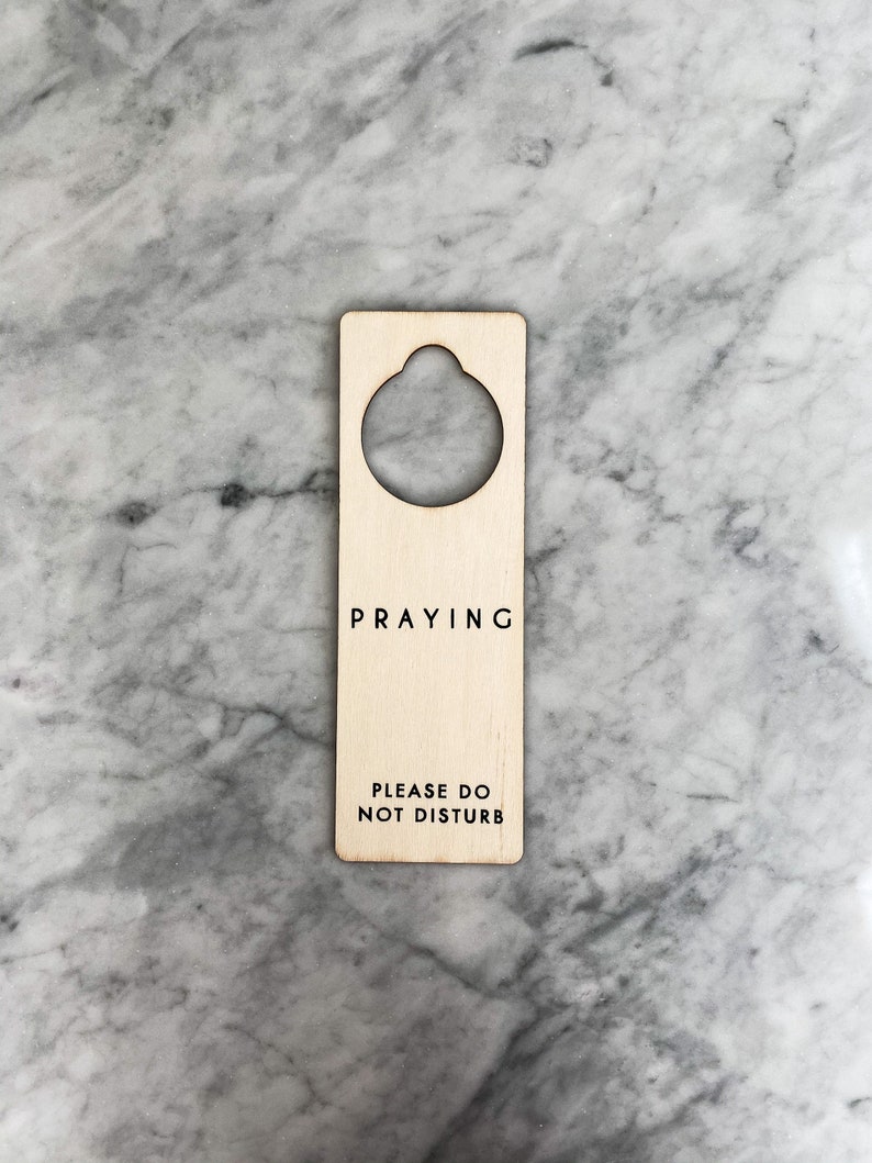 Praying Door Knob Hanger Sign Religious Prayer Love Praise | Etsy