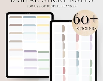 Digital Planner Stickers, Student Digital Sticky Notes for iPad Goodnotes Notability, Functional PNG Digital Stickers, digital notepad kit