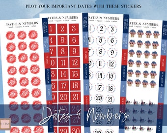 JULY 4th Digital Stickers Independence Day Sticker Notability Stickers  Goodnotes Sticker July Digital Pack Png Planner Stickers Patriotic - Etsy