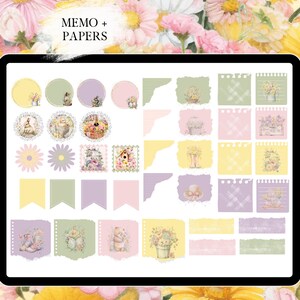 April GOODNOTES STICKER digital planner for spring affirmation stickers for Easter functional stickers everyday journal stickers monthly kit