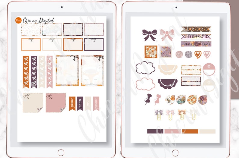 CUTE FALL GOODNOTES Stickers, Digital Planner Stickers Goodnotes, Fall ...