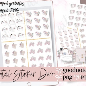GENERAL DIGITAL PLANNER Stickers, Goodnotes Sticker, Digital planning stickers,  Cleaning Stickers, healthy meal sticker, work out stickers