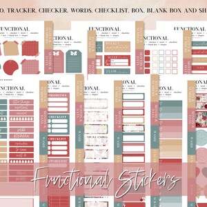 DIGITAL STICKER BUNDLE, Goodnotes stickers, Christmas digital stickers, sticker for planner, Red christmas, Essential Digital Stickers, widget, days of the week, washi stickers, digital sticker pack, icon sticker, months & days, digital memo sticker,