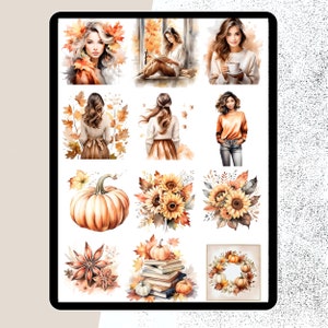 FALL THANKSGIVING Digital Sticker, Motivation Stickers, Sticker for GoodNotes, Noteshelf, November Sticker, Autumn Reading, goodnotes widget