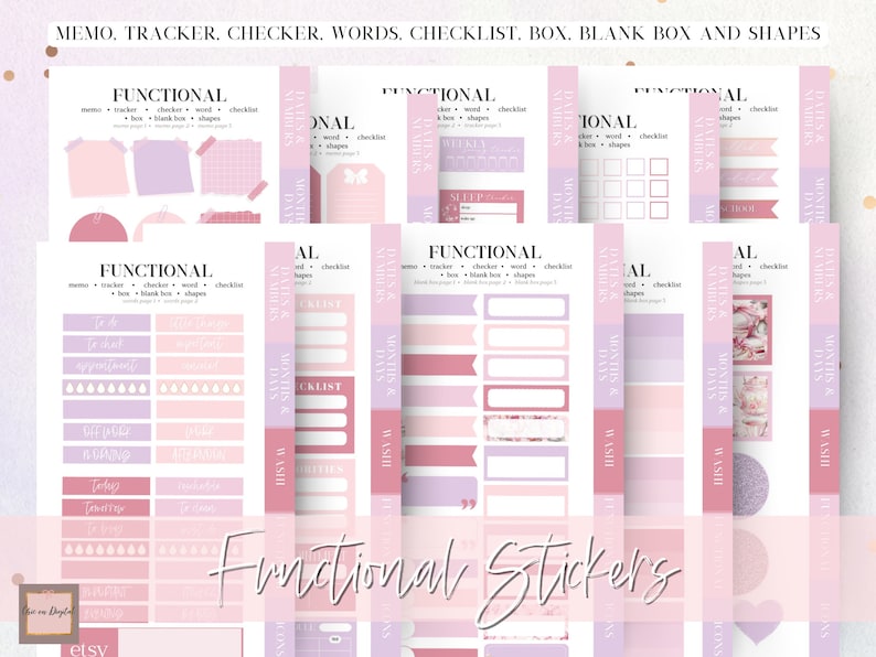 Goodnotes stickers pack, coquette digital stickers, digital planning,  pre-cropped stickers, pink journal sticker, bow planner, notability