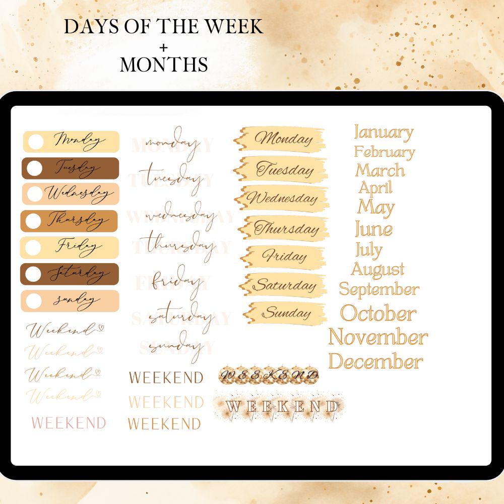 January GOODNOTES STICKER, New Year Digital Sticker, 2026 Digital ...