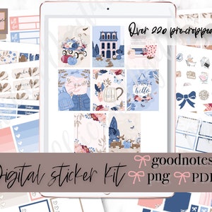 FALL GOODNOTES STICKERS, Fall apple digital stickers, sweet home GoodNotes Planner stickers, Pre-cropped png stickers, iPad Planner Stickers