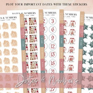 DIGITAL STICKER BUNDLE, Goodnotes stickers, Christmas digital stickers, sticker for planner, Red christmas, Essential Digital Stickers, widget, days of the week, washi stickers, digital sticker pack, icon sticker, months & days, digital memo sticker,