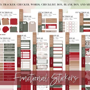 DIGITAL STICKER BUNDLE, Goodnotes stickers, Christmas digital stickers, sticker for planner, Red christmas, Essential Digital Stickers, widget, days of the week, washi stickers, digital sticker pack, icon sticker, months & days, digital memo sticker,