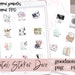 Icon Digital Stickers Digital Label Stickers Washi Goodnotes Template ...