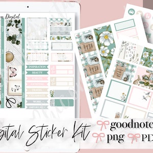 APRIL MONTHLY Goodnotes, Easter Goodnotes Sticker kit, April digital monthly stickers, easter egg stickers, Spring monthly digital stickers