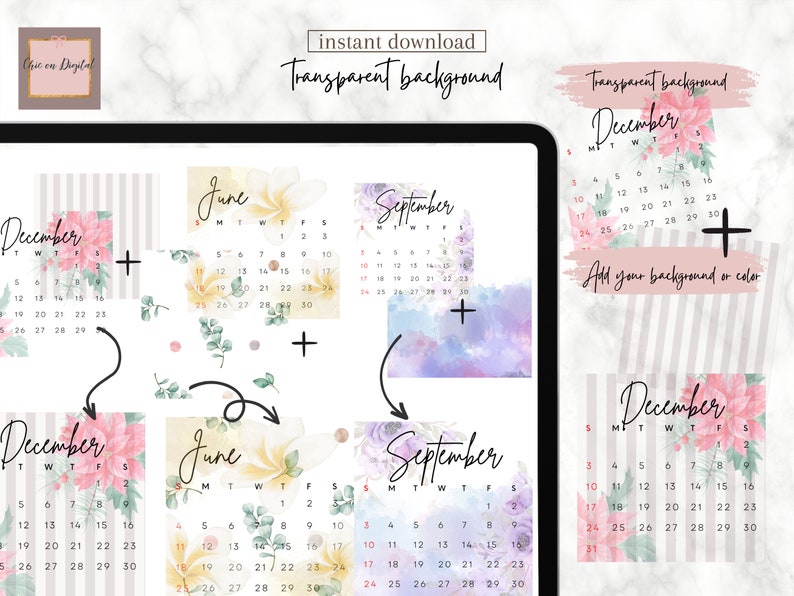 2023 DIGITAL CALENDAR Stickers 2023 Goodnotes Calendar Etsy