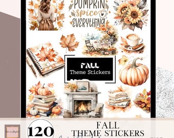 FALL THANKSGIVING Digital Sticker, Motivation Stickers, Sticker for GoodNotes, Noteshelf, November Sticker, Autumn Reading, goodnotes widget