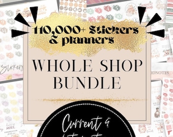 Over 110,000 Whole Shop BUNDLE Digital Stickers ,GoodNotes Noteful Bundle, 2026 Digital Planner Bundle Undated 2026 planner access