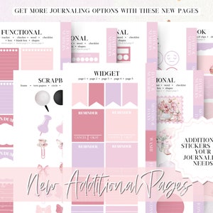 Goodnotes stickers pack, coquette digital stickers, digital planning,  pre-cropped stickers, pink journal sticker, bow planner, notability