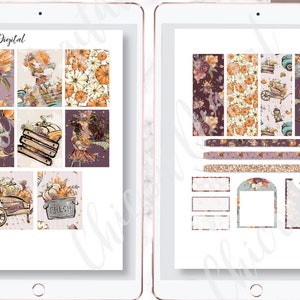 CUTE FALL GOODNOTES Stickers, Digital Planner Stickers Goodnotes, Fall ...