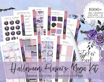 HALLOWEEN DIGITAL PLANNER Stickers, Goodnotes digital sticker, spooky digtial stickers, October goodnotes stickers, Goodnotes sticker pack