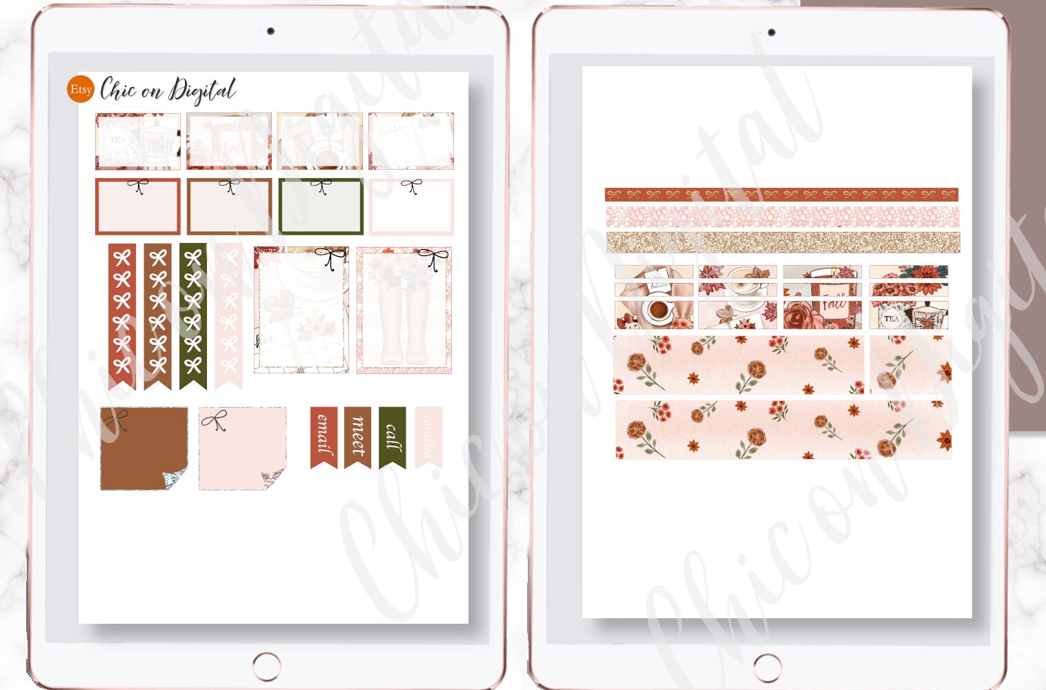 CUTE FALL GOODNOTES Stickers, Digital Planner Stickers Goodnotes, Fall ...