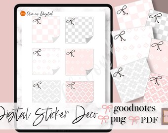 DIGITAL STICKY NOTES, Goodnotes Sticky Notes, Digital memo stickers, Digital memo Sticker, Goodnotes Pre-cropped sticker, notability sticker