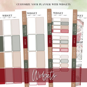 DIGITAL STICKER BUNDLE, Goodnotes stickers, Christmas digital stickers, sticker for planner, Red christmas, Essential Digital Stickers, widget, days of the week, washi stickers, digital sticker pack, icon sticker, months & days, digital memo sticker,