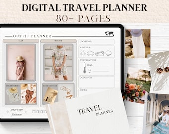 Honeymoon planner, Vacation planner, GoodNotes travel planner, Summer trip planner, budget planner, travel notebook, travel packing list