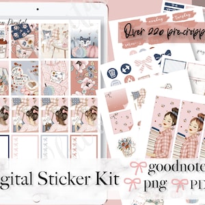 BOOK GOODNOTES WEEKLY Stickers, Coffee Goodnotes Stickers, Digital ...