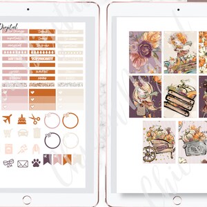 CUTE FALL GOODNOTES Stickers, Digital Planner Stickers Goodnotes, Fall ...