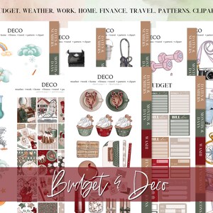 DIGITAL STICKER BUNDLE, Goodnotes stickers, Christmas digital stickers, sticker for planner, Red christmas, Essential Digital Stickers, widget, days of the week, washi stickers, digital sticker pack, icon sticker, months & days, digital memo sticker,