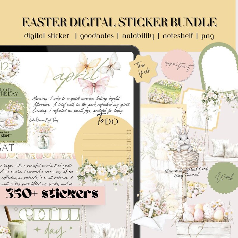 April Easter Clipart - Etsy