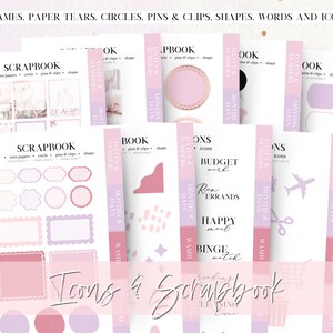 Goodnotes stickers pack, coquette digital stickers, digital planning,  pre-cropped stickers, pink journal sticker, bow planner, notability