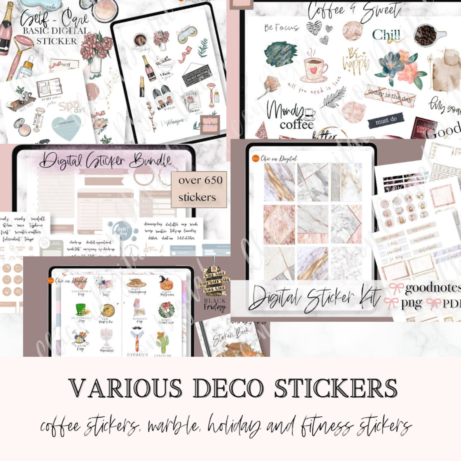 3500+ Digital Stickers Goodnotes, Everyday Stickers, Goodnotes Sticker ...