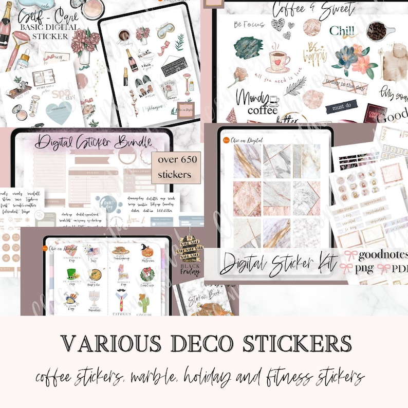 3500+ Digital Stickers Goodnotes, Everyday Stickers, Goodnotes Sticker ...