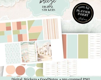 Summer breeze Ipad Planner insert: Mega kit May Noteful Collections, DIGITAL PLANNER INSERTS, Slim Planning Inserts,  Goodnotes Sticker Book