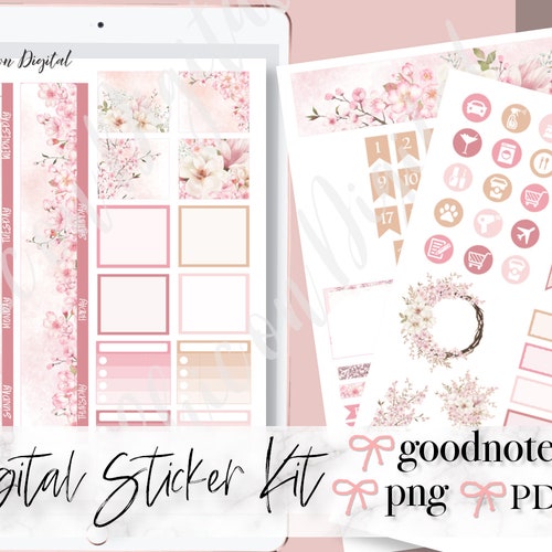 JANUARY MONTHLY KIT Digital Stickers January Goodnotes Etsy