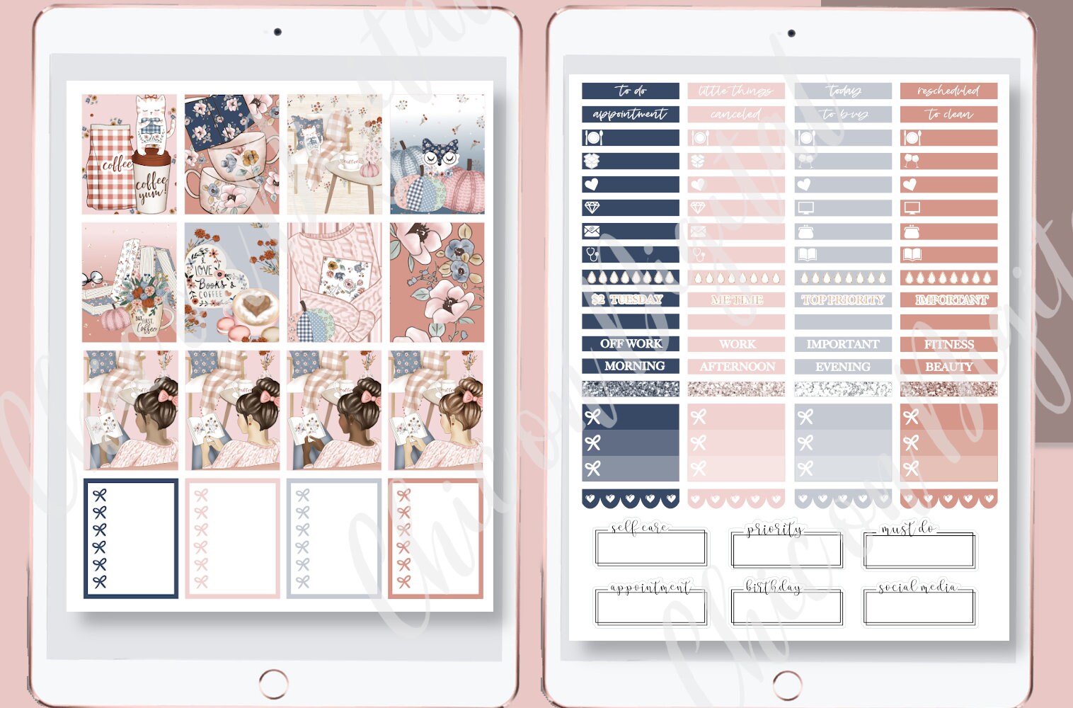 BOOK GOODNOTES WEEKLY Stickers, Coffee Goodnotes Stickers, Digital ...