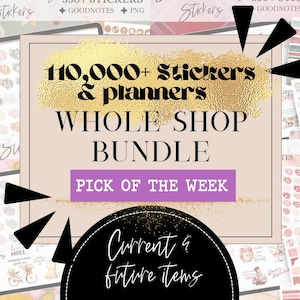 Over 110,000 Whole Shop BUNDLE Digital Stickers ,GoodNotes Noteful Bundle, 2026 Digital Planner Bundle Undated 2026 planner access