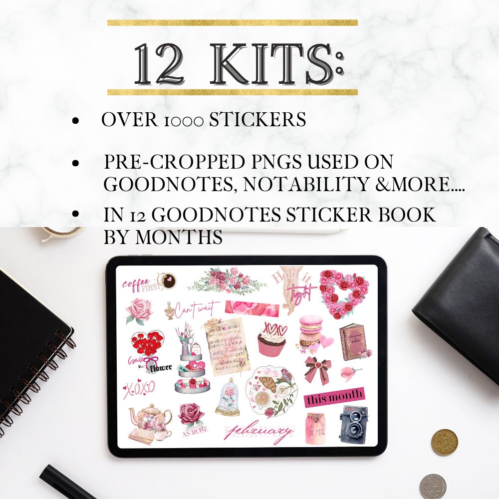 Shope Sticker 1000+ Digital Stickers Goodnotes Bundle, Whole Shope Bundle, All 12 ...