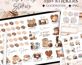 May GOODNOTES STICKER digital planner for coffee sticker for Affirmation functional stickers everyday journal sticker monthly kit Notability