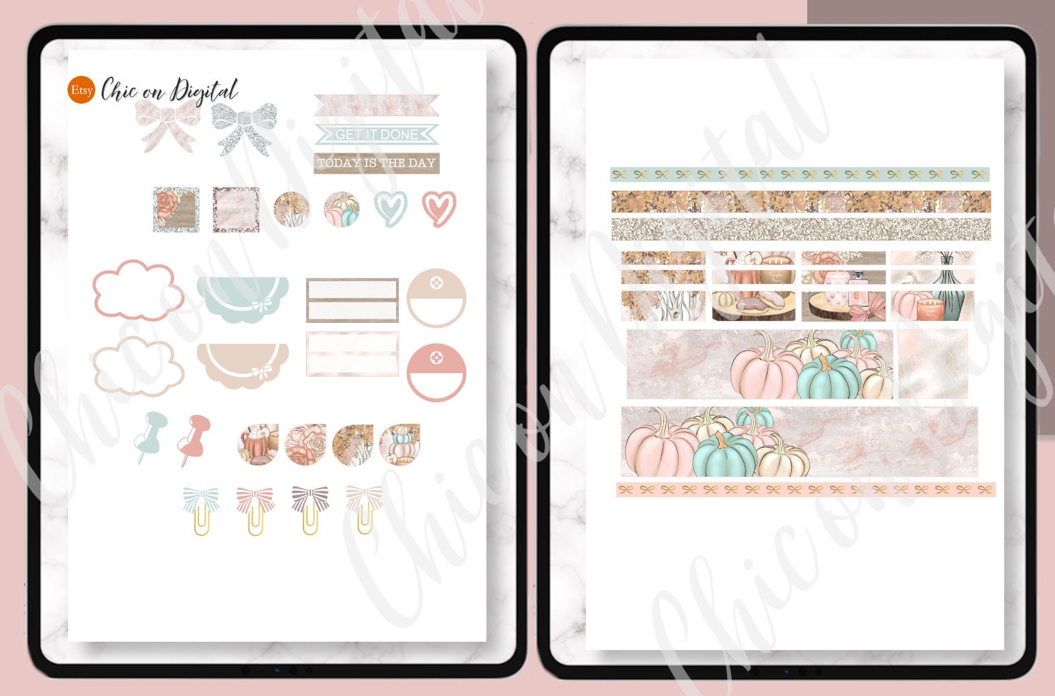 FALL GOODNOTES PLANNER Stickers Digital Planner Stickers - Etsy