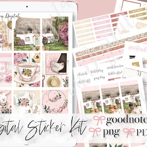 FARM HOUSE GOODNOTES Stickers, Animal Goodnotes stickers, Farm digital stickers, iPad Planner Stickers, Goodnotes weekly, spring goodnotes