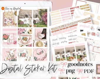 FARM HOUSE GOODNOTES Stickers, Animal Goodnotes stickers, Farm digital stickers, iPad Planner Stickers, Goodnotes weekly, spring goodnotes