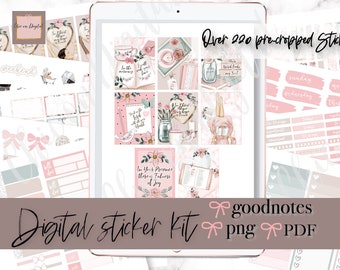 Pray GOODNOTES STICKER KIT, Christian digital stickers, bible goodnotes kit, precropped png, faith iPad Sticker, Religion goodnotes sticker