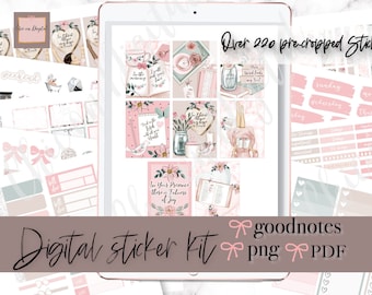 Pray GOODNOTES STICKER KIT, Christian digital stickers, bible goodnotes kit, precropped png, faith iPad Sticker, Religion goodnotes sticker