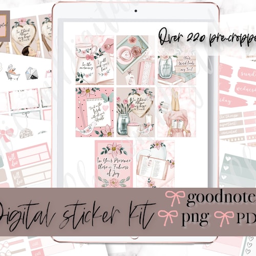 Pray GOODNOTES STICKER KIT Christian Digital Stickers Bible Etsy