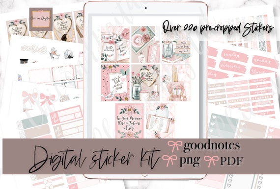 Pray GOODNOTES STICKER KIT, Christian digital stickers, bible goodnotes kit, precropped png, faith iPad Sticker, Religion goodnotes sticker